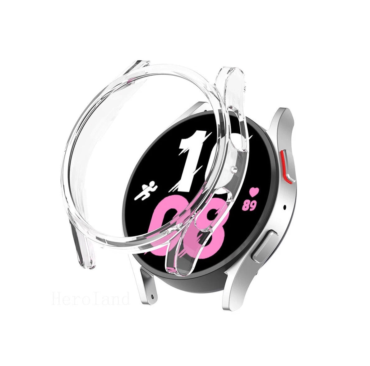 Carcasa con lámina de cristal para Galaxy Watch 4 y 5