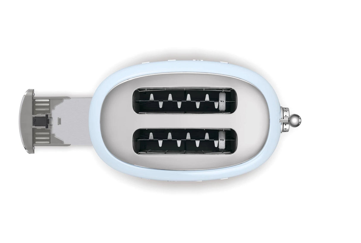 Tostadora SMEG de 2 rebanadas azul pastel