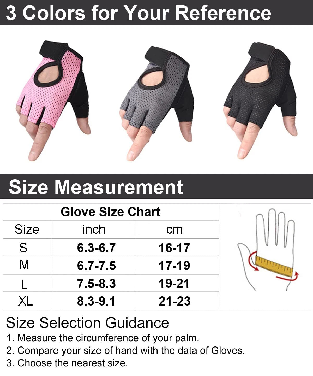 Guantes de gimnasio unisex Pesas y Entrenamiento