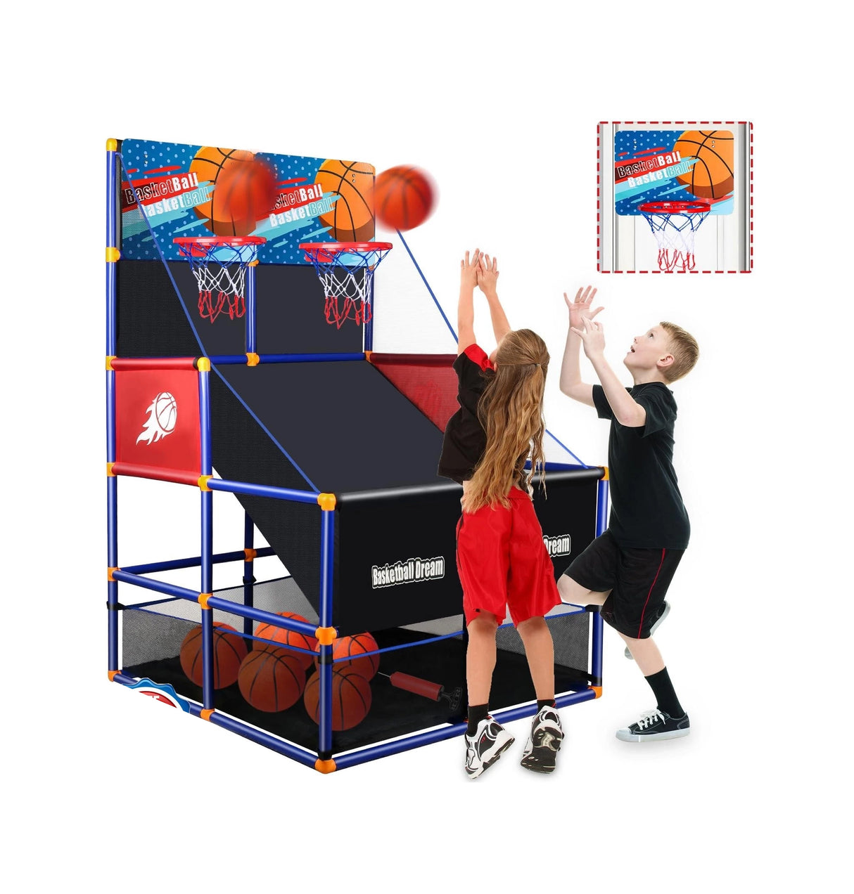 Juego de baloncesto arcade para niños