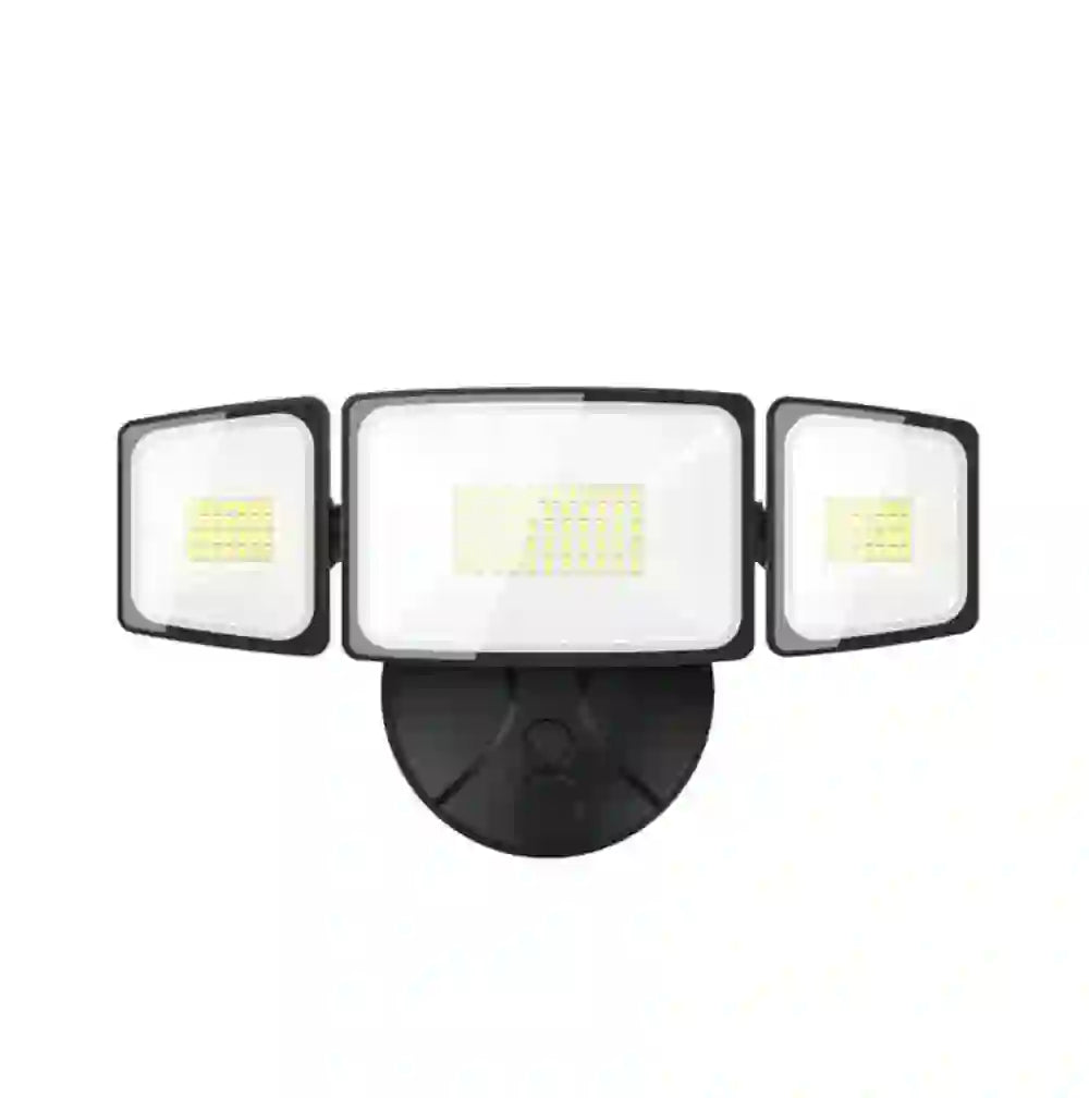 Focos exteriores de 60W 6000 lm de brillo 3 cabezales ajustables