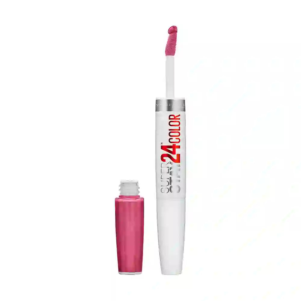 Maquillaje lápiz labial líquido Maybelline SuperStay 24 2 pasos