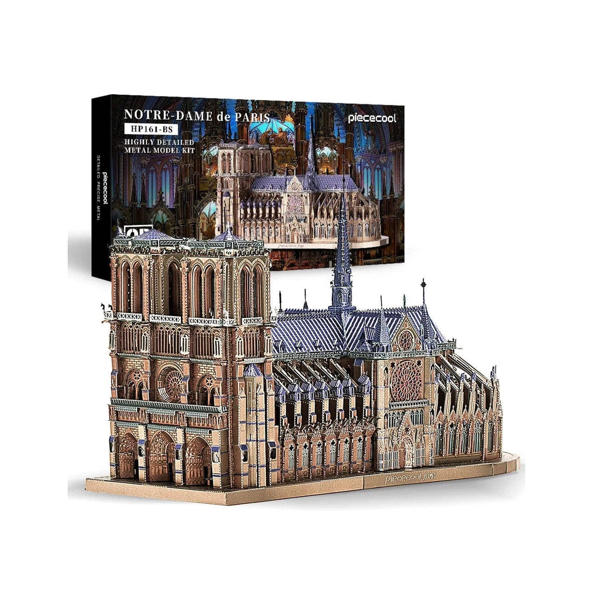 Rompecabezas de metal 3D Piececool - Catedral de Notre Dame París