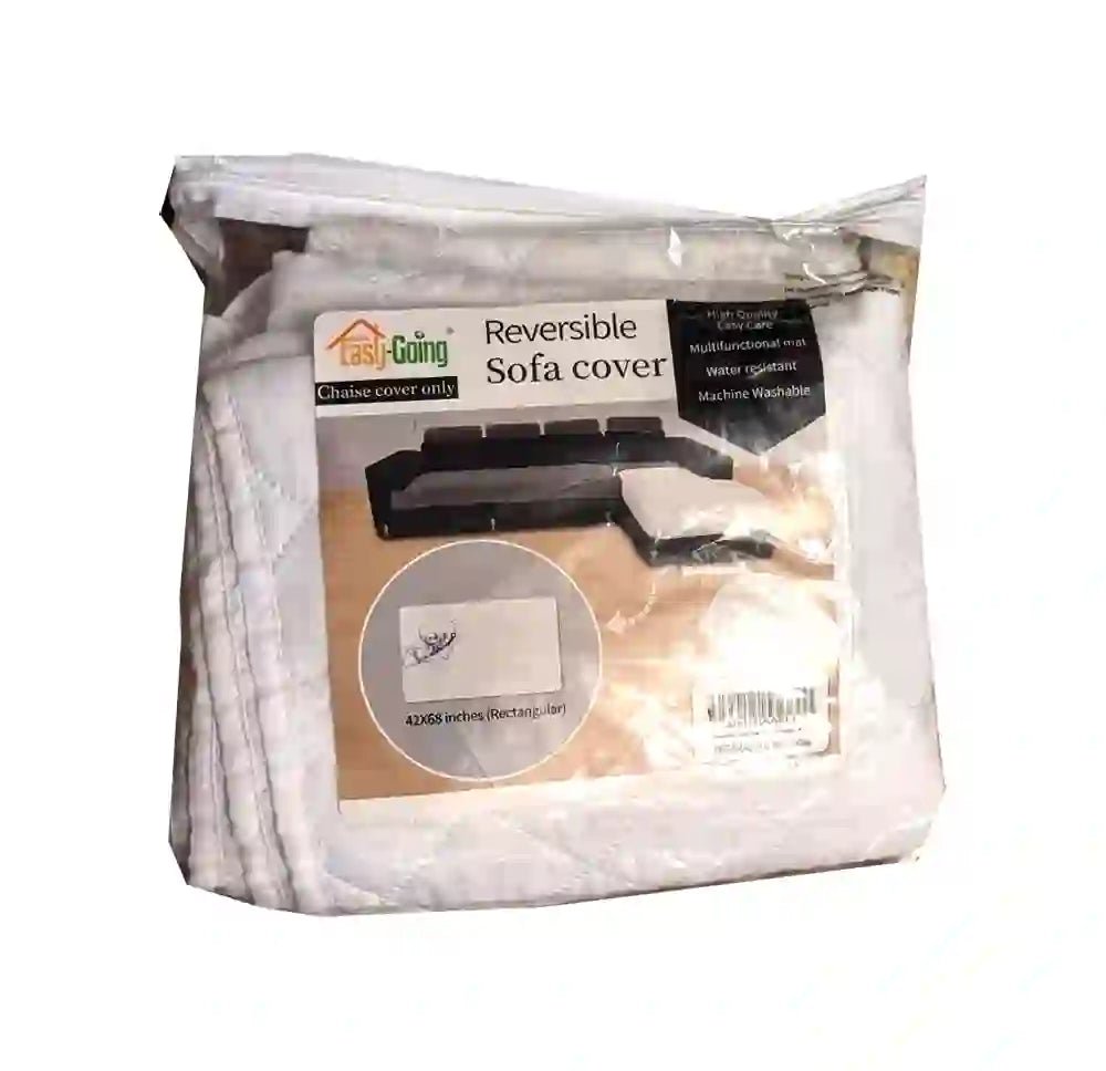 Funda de sofá reclinable reversible para silla Easy-Going sofá blanco rectangular