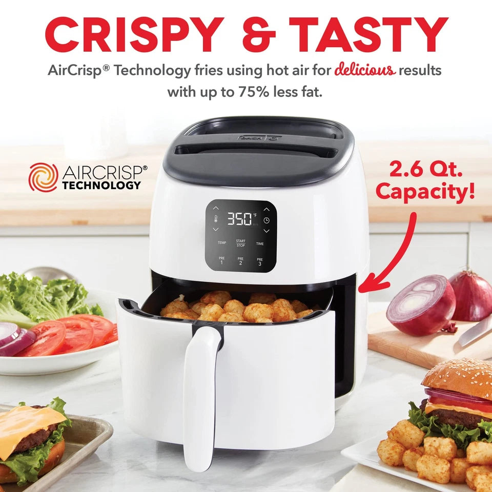 Horno freidora de aire eléctrico DASH Tasti-Crisp 2,6 cuartos 110V