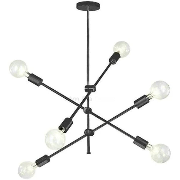 Iluminación nórdica para sala de estar luz de techo-Dorado 6.