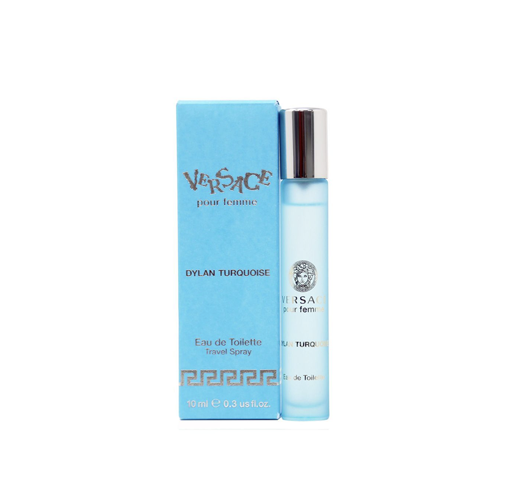 Perfume Versace Dylan Turquoise Mujer EDT Spray de Viaje 0.3 OZ