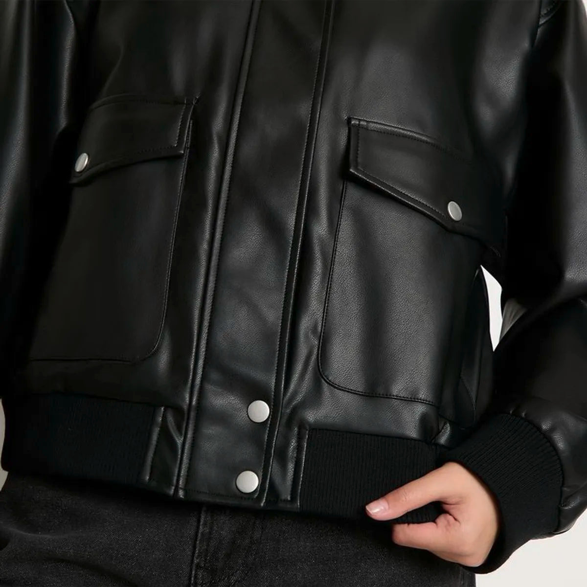 Chaqueta Efecto Cuero Mujer Sybilla | Negra | Nueva