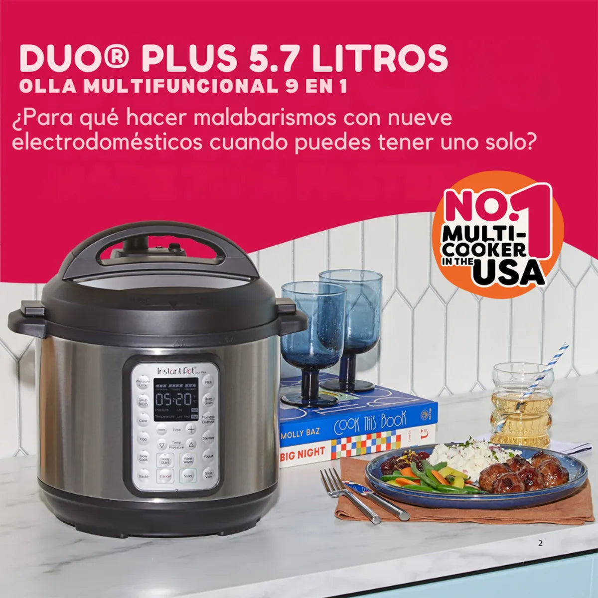 Olla Multifuncional DUO PLU Instant Pot 120V