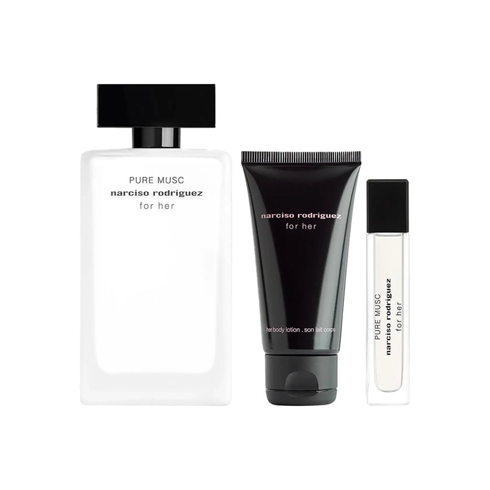 Narciso Rodriguez Pure Musc For Her – Set EDP 100 ml + 10 ml + Body Lotion 50 ml