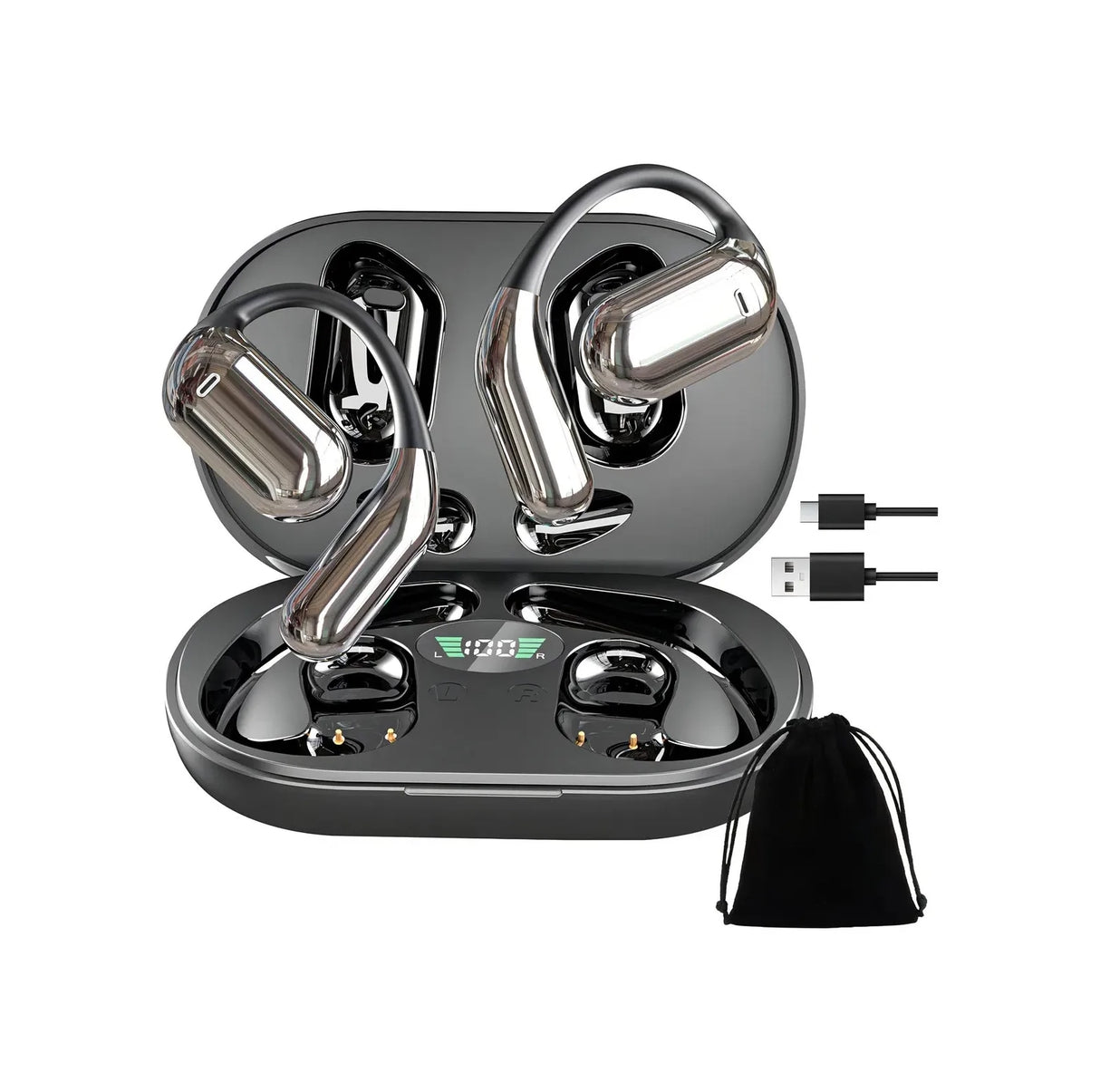 Auriculares Bluetooth Oído Abierto Inalámbricos con Micrófono