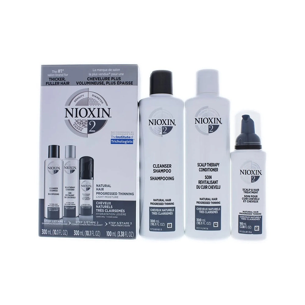 Nioxin System 2 – Kit de Tratamiento para Cabello Natural con Adelgazamiento Progresivo