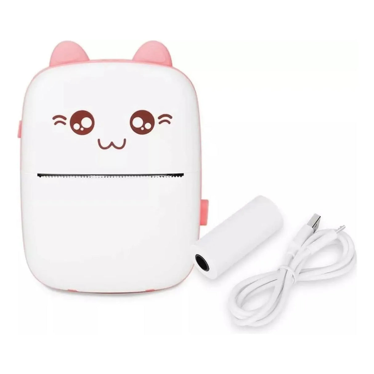 Mini Impresora Térmica Portátil Bluetooth Gatito + 11 Rollos