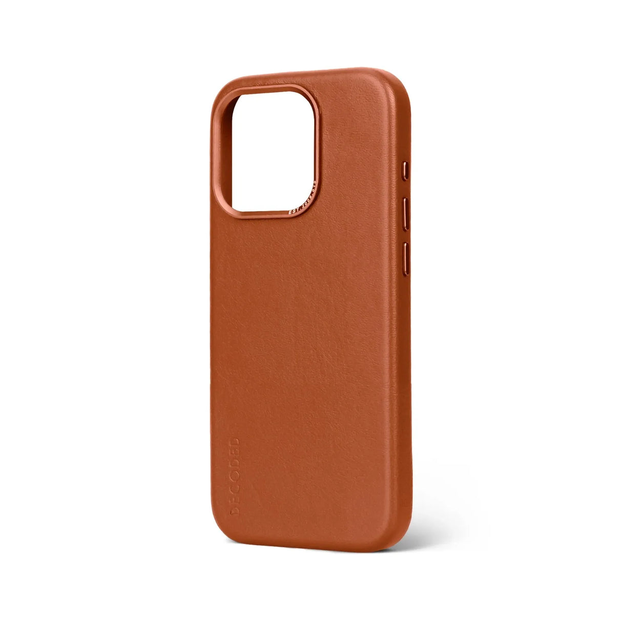Funda cuero Backcover con MagSafe iPhone 15 Pro Decoded Café