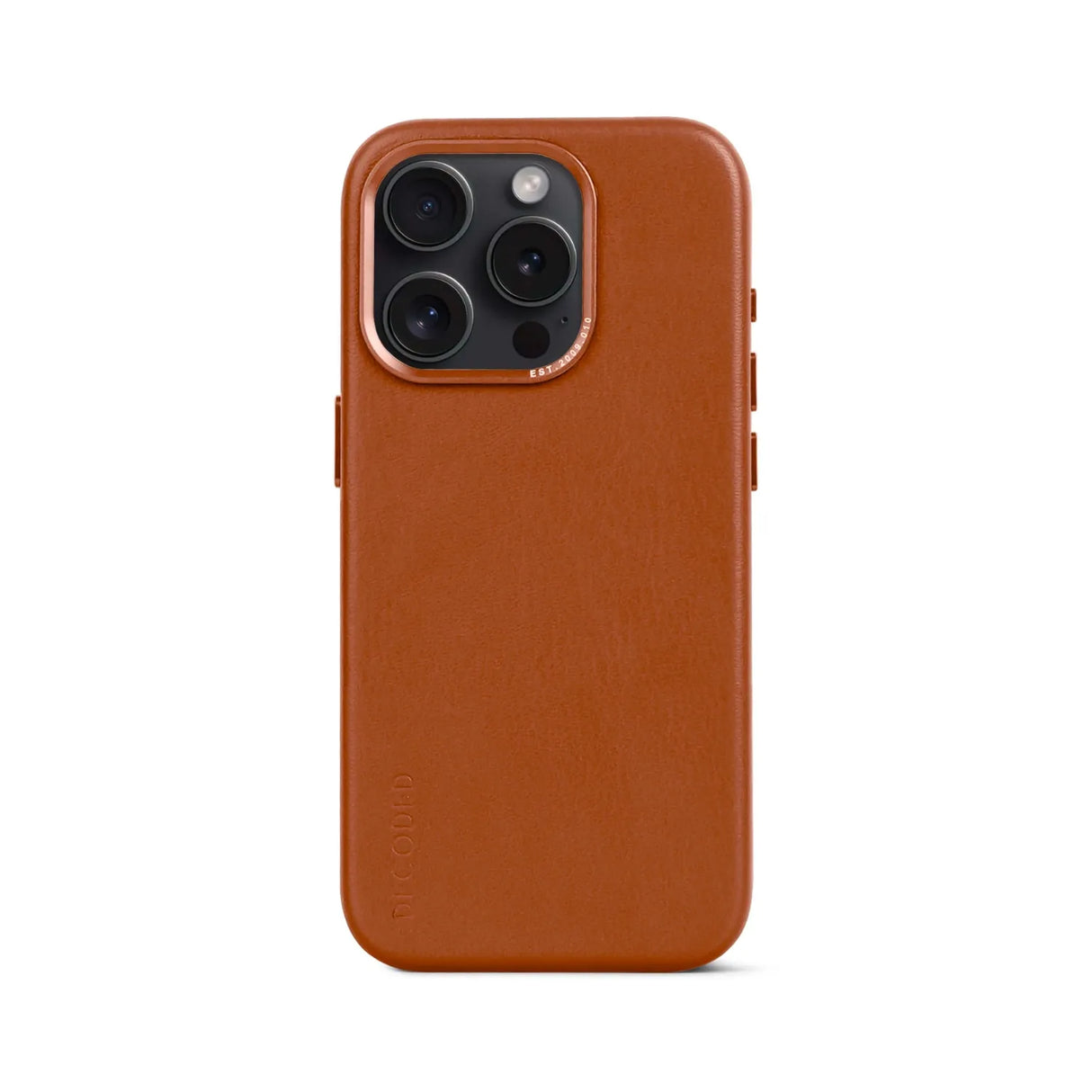 Funda cuero Backcover con MagSafe iPhone 15 Pro Decoded Café