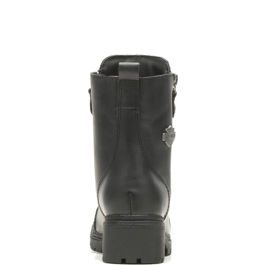 Botas Harley-Davidson Amherst Black para Mujer – Cuero Negro