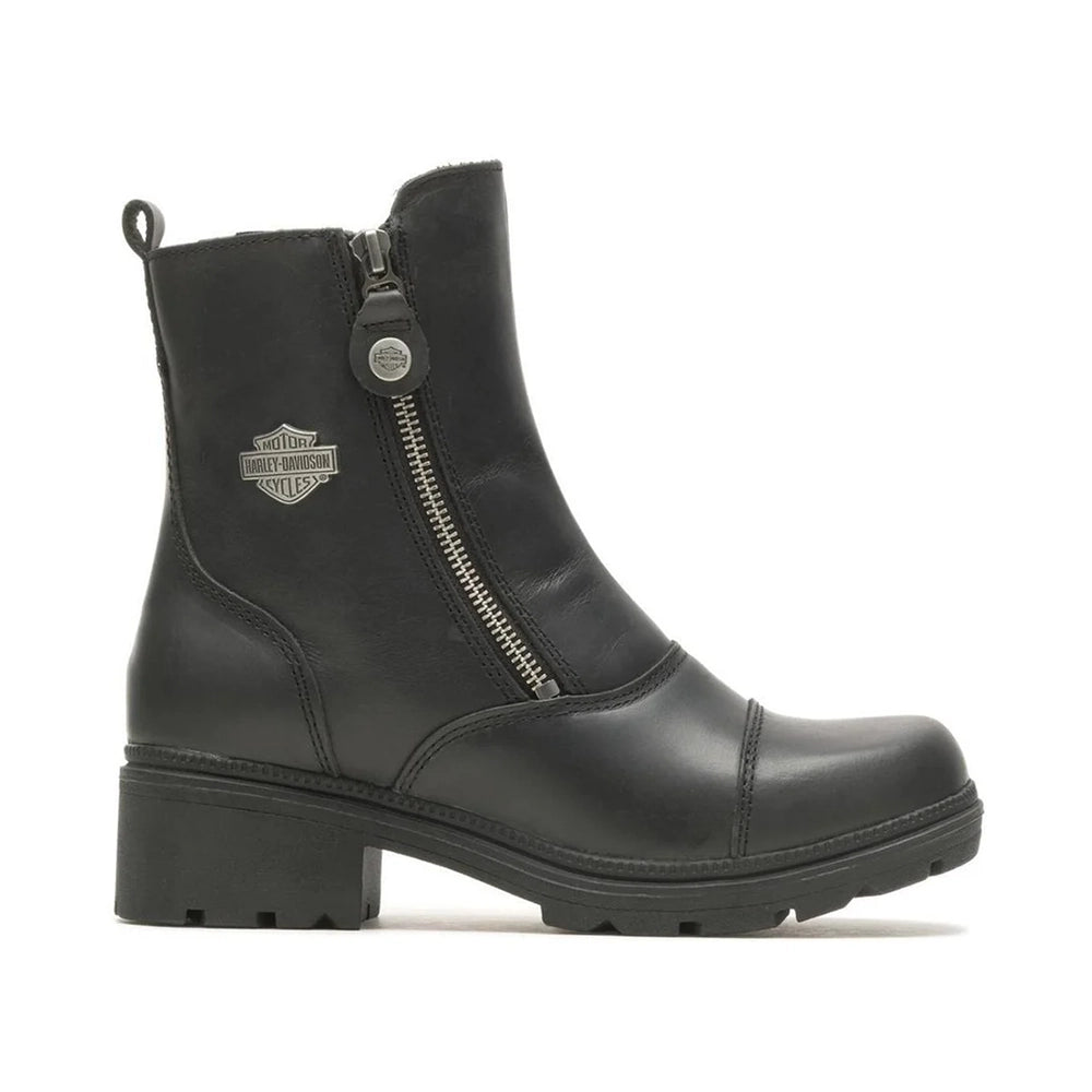 Botas Harley-Davidson Amherst Black para Mujer – Cuero Negro