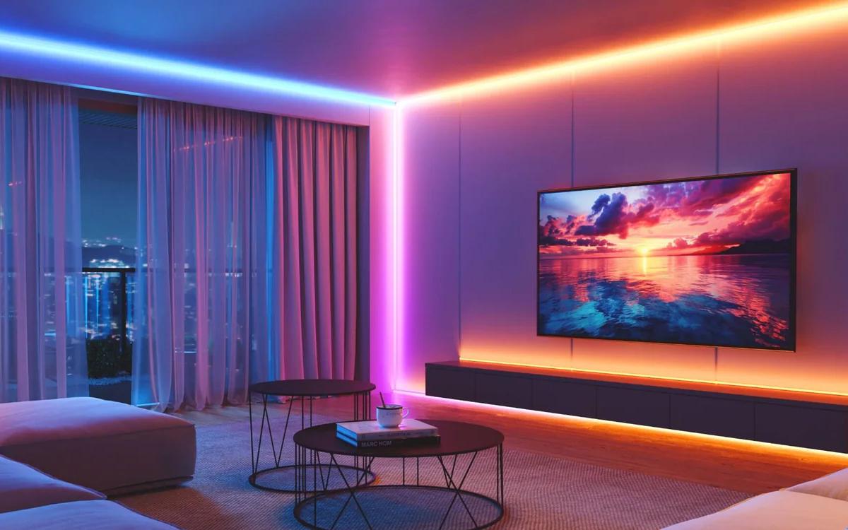 Govee Neon Rope Light for Wall Lining 5 Metros | Tira LED RGBIC Inteligente para Muros, Techos y Esquinas