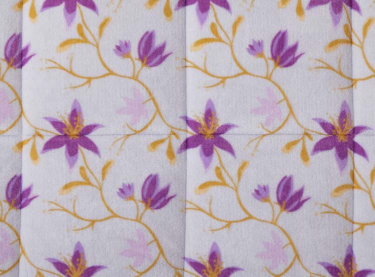 PLUMON RIPLEY HOME FLANNEL FLORES LILA 1.5 PL