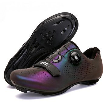Zapatos de Bicicleta Aire Librezapatillas Ciclistas Púrpura brillante