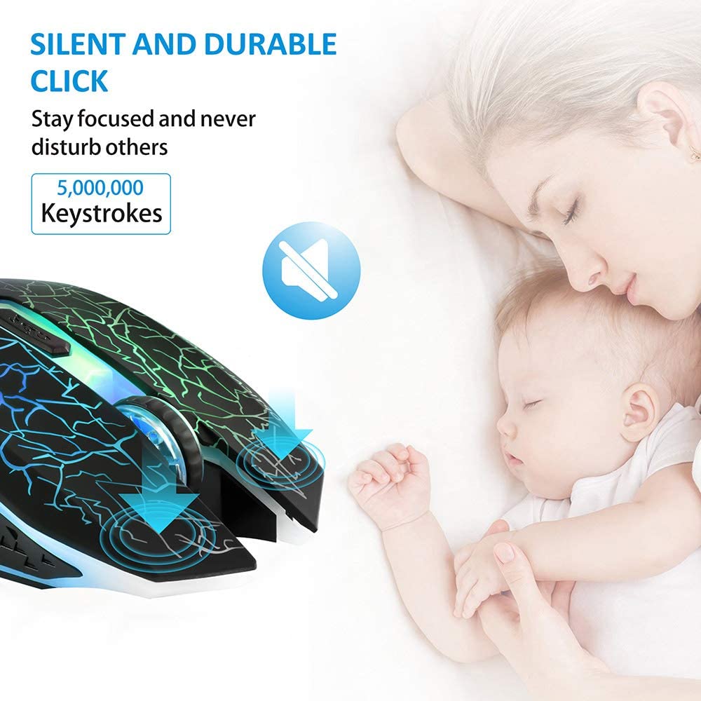 Mouse inalámbrico Gamer iluminado TENMOS M2