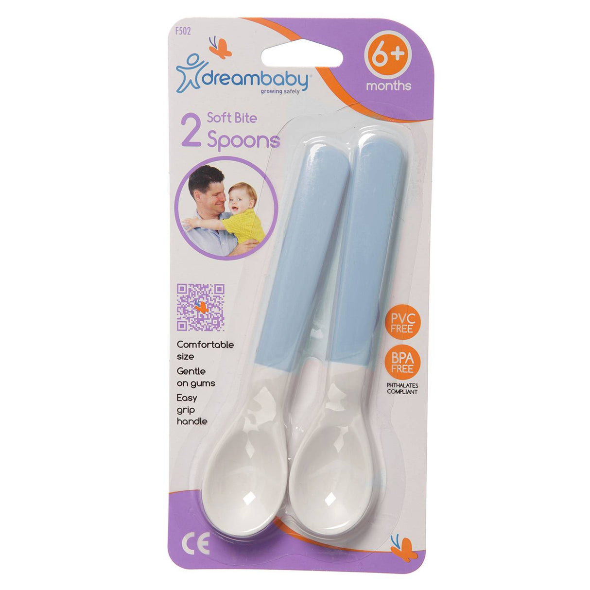 Pack 2 Cucharas Suaves Celeste