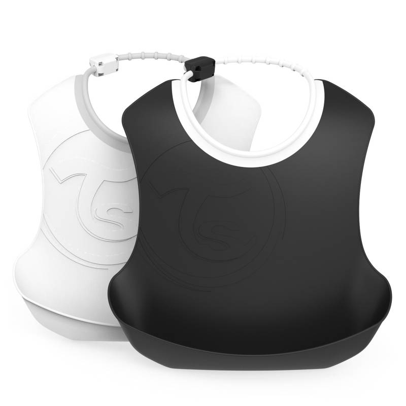 Babero 4+ M - Negro Blanco