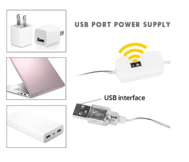 Tira LED 60 Luces a Prueba de Agua con sensor de mano