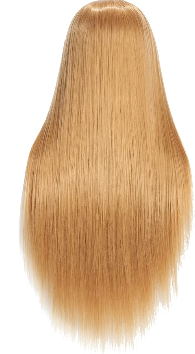 Cabeza de entrenamiento Peluquería (50-58cm) Rubia con abrazadera soporte