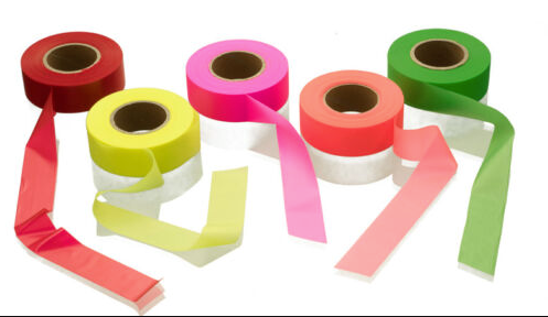 Pack 5 Cintas De Alta Visibilidad Neon Camping Caza Supervivencia Rollos de marcado para Senderismo