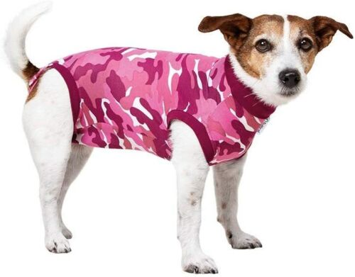 Traje de recuperación suitical Perro, Pink Camo