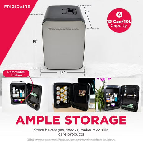 Mini refrigerador portátil Frigidaire EFMIS188-SS 10L 110V