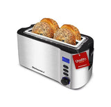 Tostadora Elite Gourmet ECT4400B con ranura larga para 4 rebanadas