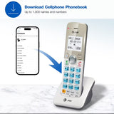 Accesorio de Teléfono Inalámbrico AT&T DL70019 con Bluetooth y Bloqueo de Llamadas | Auricular Adicional DECT 6.0 110V