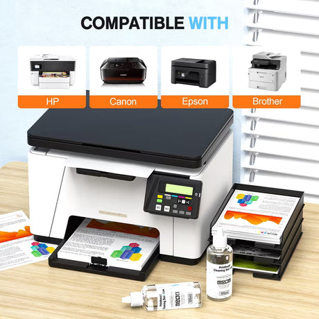 Kit de Limpieza E-Z Ink para Impresoras Epson EcoTank | 100 ml | Limpiador de Cabezales