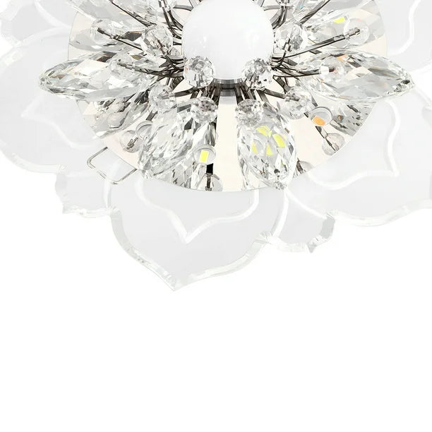 Lampara De Techo Led De Cristal tipo Flor de cristal Moderno