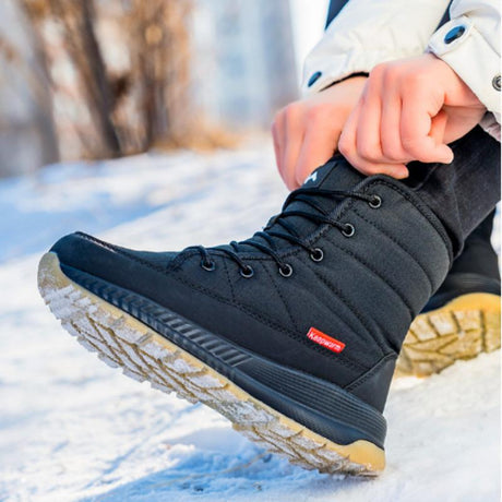 Botas de nieve gruesas de felpa, resistentes al frío