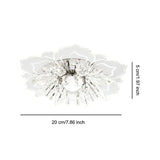 Lampara De Techo Led De Cristal tipo Flor de cristal Moderno