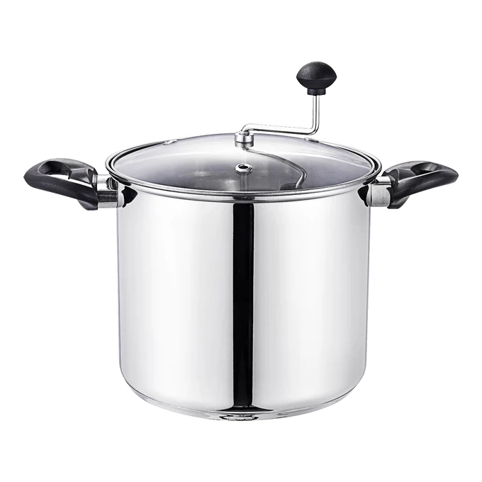 Lehman's All Popped! No Measure! Popcorn Popper – Olla para Palomitas de Maíz en Cocina 4,5 L