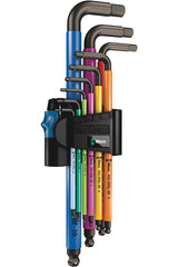 Juego de Llaves Hexagonales Métricas Wera 950/9 Hex-Plus Multicolour 1 BlackLaser | 9 Piezas