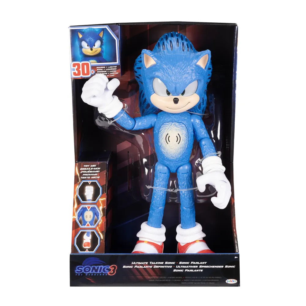 Figura Interactiva Sonic the Hedgehog 3 Ultimate Talking 12" – JAKKS Pacific