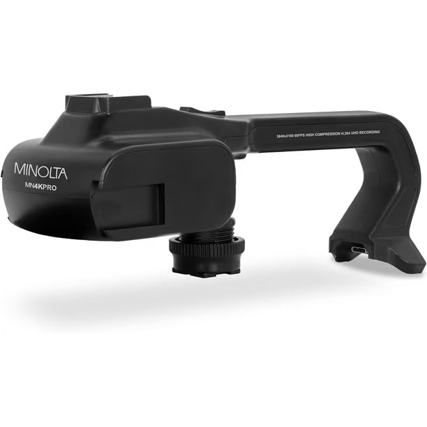 Paquete Videocámara Minolta MN4KPRO 4K UHD 60 FPS 64 MP WiFi Kit Profesional