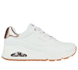 Zapatilla Mujer Skechers Uno Shimmer Away – Blanco