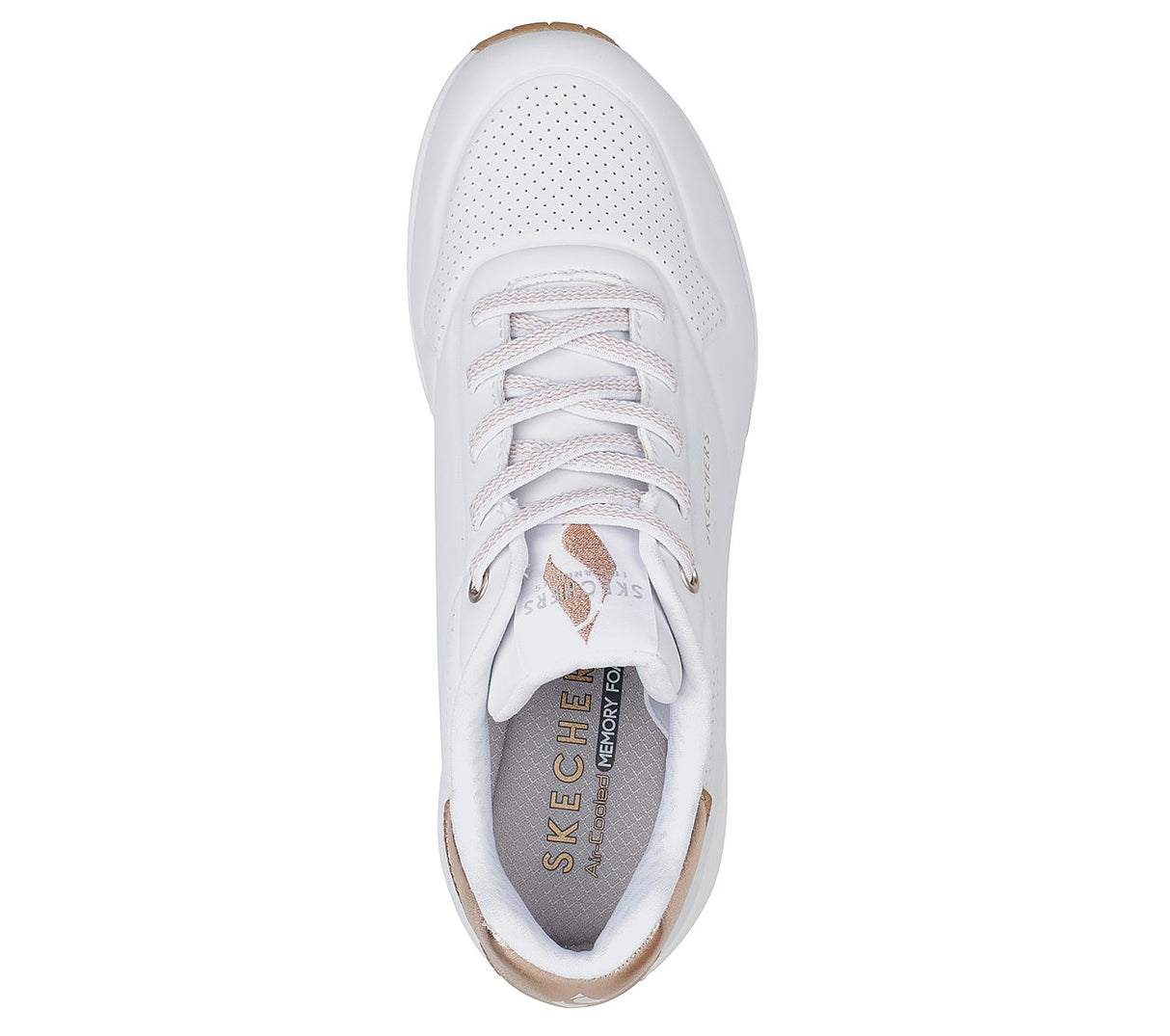 Zapatilla Mujer Skechers Uno Shimmer Away – Blanco