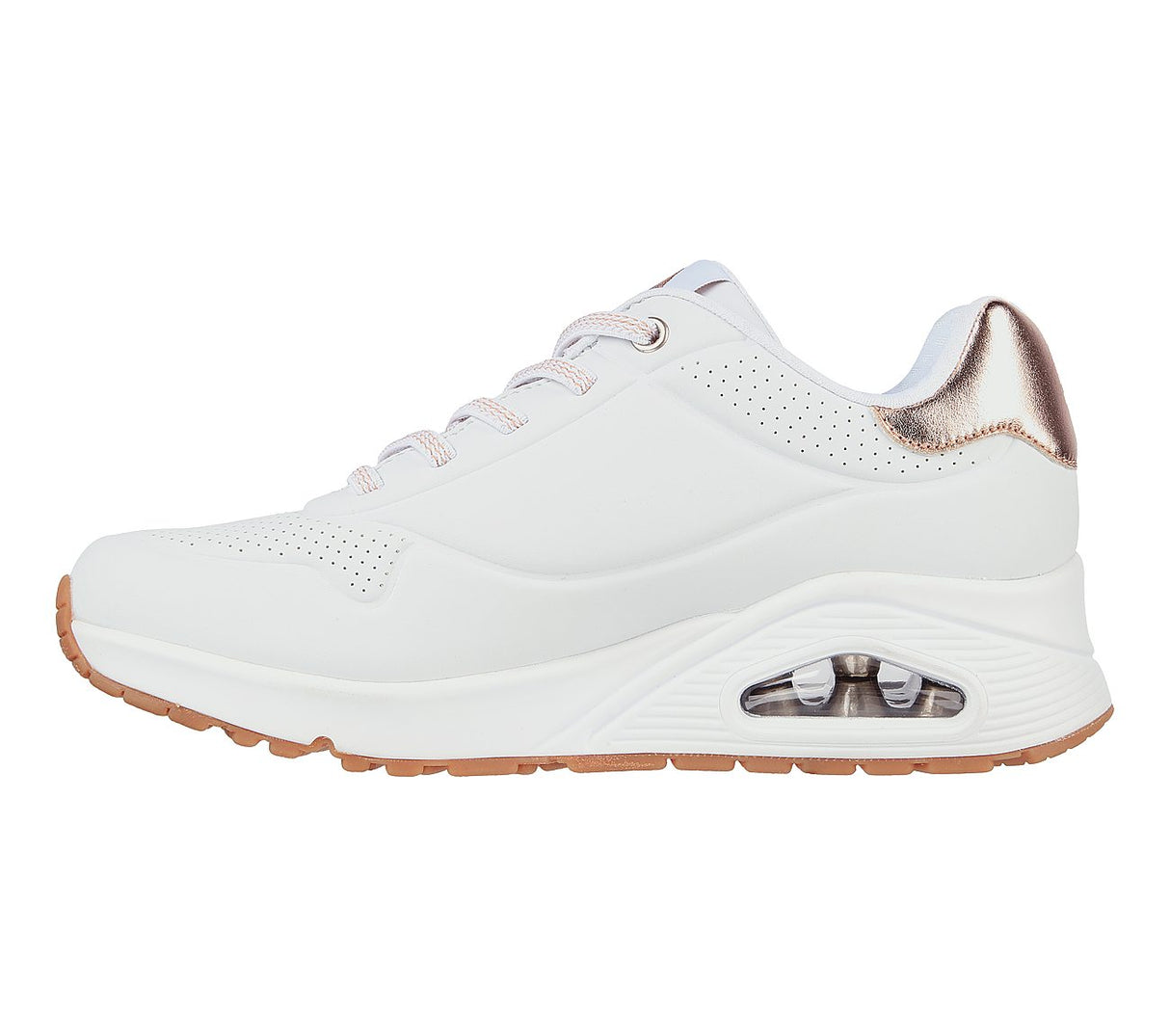 Zapatilla Mujer Skechers Uno Shimmer Away – Blanco