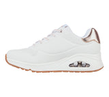 Zapatilla Mujer Skechers Uno Shimmer Away – Blanco