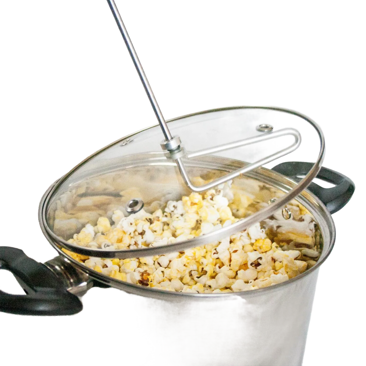 Lehman's All Popped! No Measure! Popcorn Popper – Olla para Palomitas de Maíz en Cocina 4,5 L