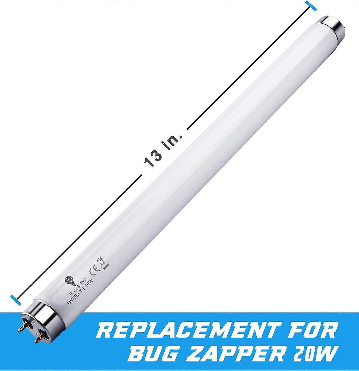 Tubos UV T8 10W Repuesto Mata Insectos Pack 4 Unidades