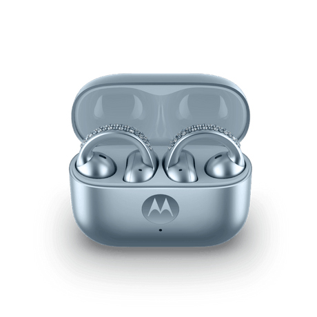 Audífonos Motorola Moto Buds Loop Swarovski Ice Melt Blue