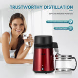 Destilador de Agua CO-Z 4 Litros Acero Inoxidable 750W | Nuevo | Embalaje Dañado 120V